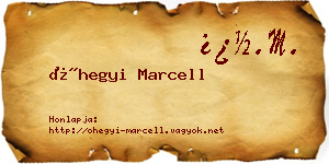 Óhegyi Marcell névjegykártya